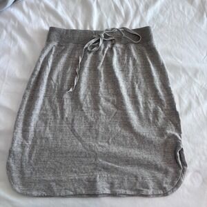 James Perse Gray 100% Cotton Skirt Size 2 Medium Casual Preppy
